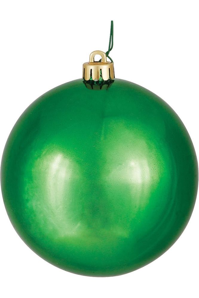 Shop For 4.75" Green Ornament Ball: Shiny N591204 DSV