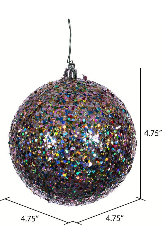 Shop For 4.75" Multi-color Sequin Glitter Ball Ornament (Set of 4) N591299DQ