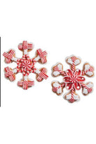 Shop For 4.75" Peppermint Snowflake Ornament (Asst 2) 4314111