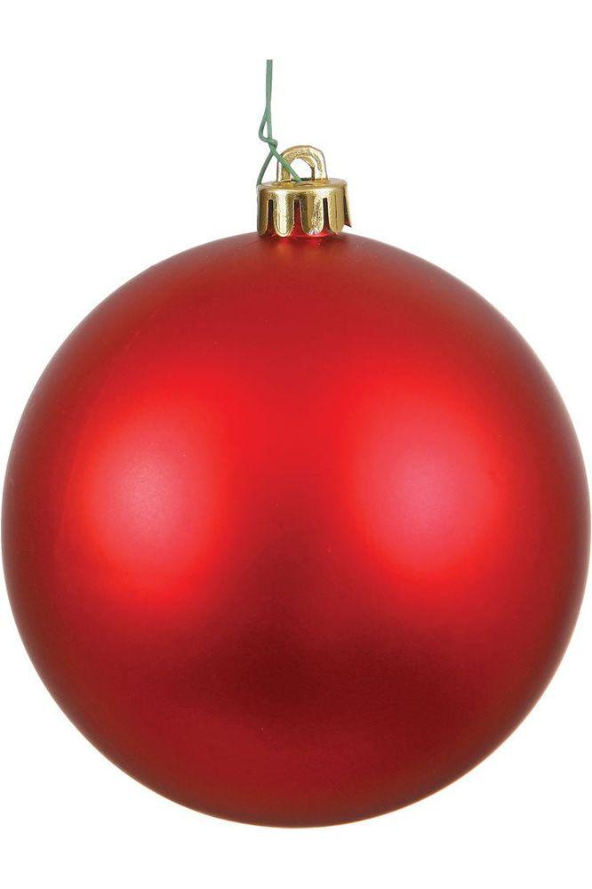 Shop For 4.75" Red Ornament Ball: Matte at Michelle's aDOORable Creations