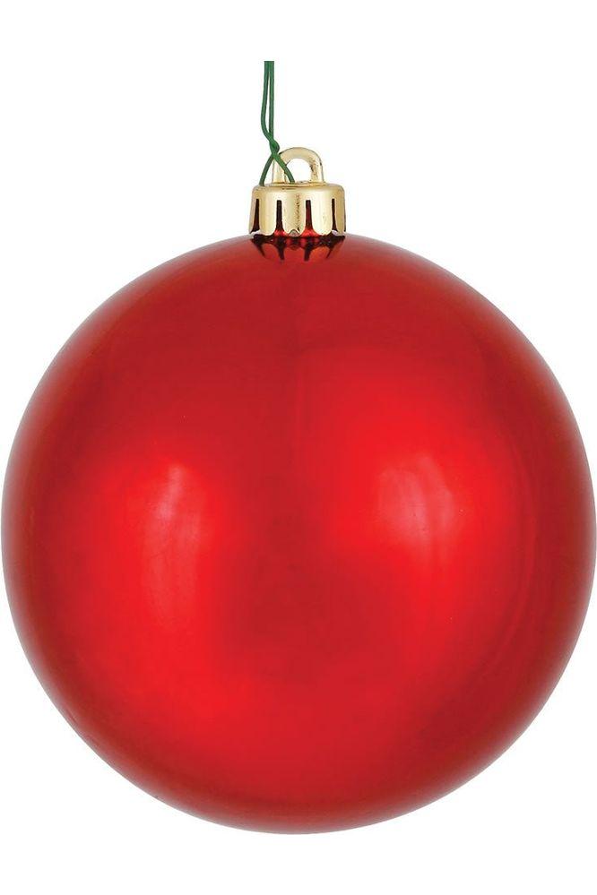 Shop For 4.75" Red Ornament Ball: Shiny at Michelle's aDOORable Creations