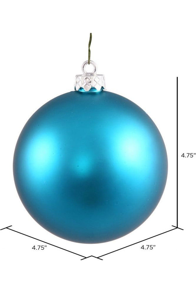 Shop For 4.75" Turquoise Ornament Ball: Matte N5911212 DMV