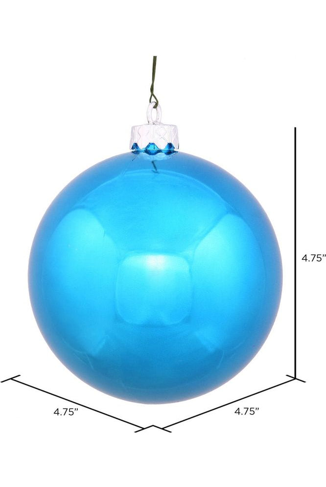 Shop For 4.75" Turquoise Ornament Ball: Shiny N5912121 DSV