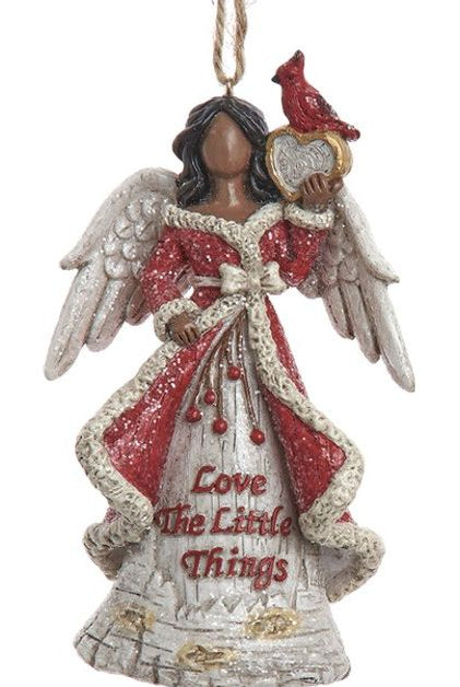 Shop For 5" Birch Berries African American Angel Ornaments E0810