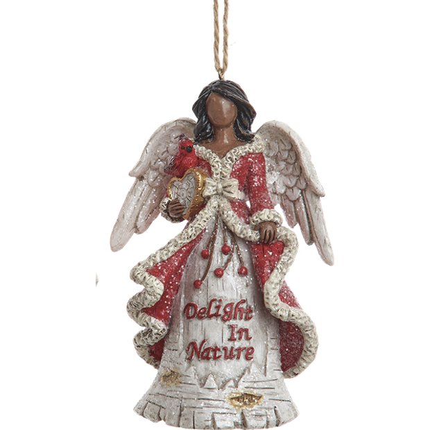 Shop For 5" Birch Berries African American Angel Ornaments at Michelle's aDOORable Creations
