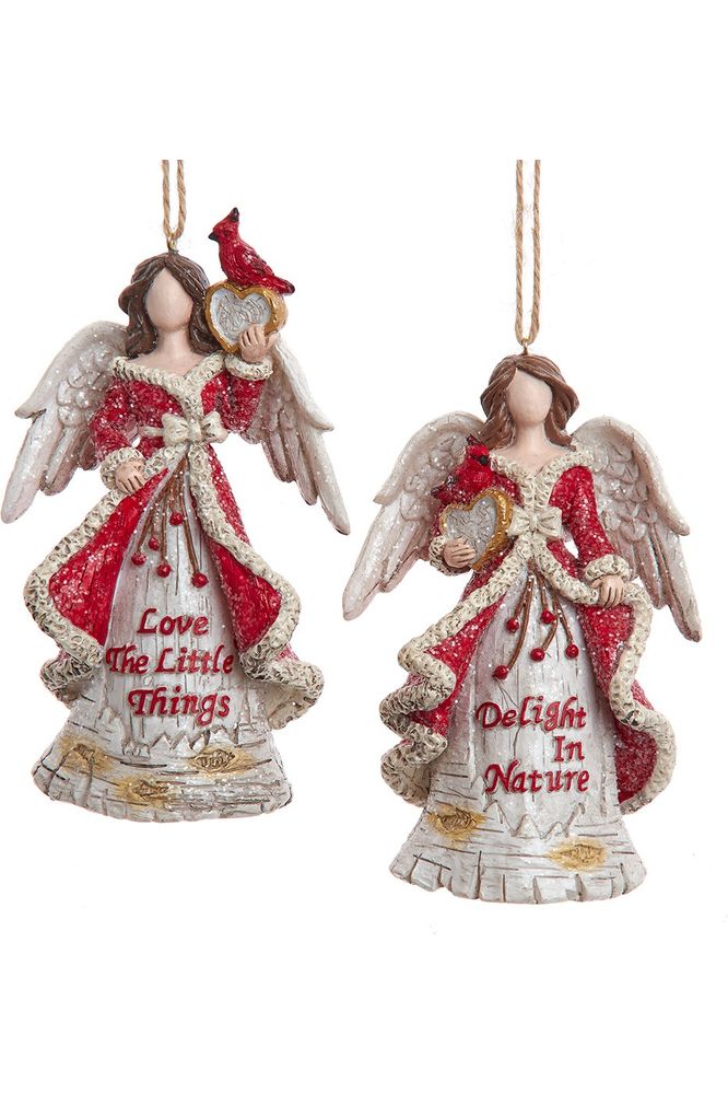 5" Birch Berries Angel Ornament - Michelle's aDOORable Creations - Holiday Ornaments
