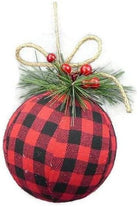 Shop For 5" Buffalo Plaid Ornament: Red & Black 84247BUFFALO