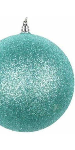 5" Glitter Ornament Ball: Teal - Michelle's aDOORable Creations - Holiday Ornaments