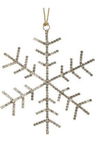 Shop For 5" Petite Jewel Snowflake Ornament: Gold at Michelle's aDOORable Creations