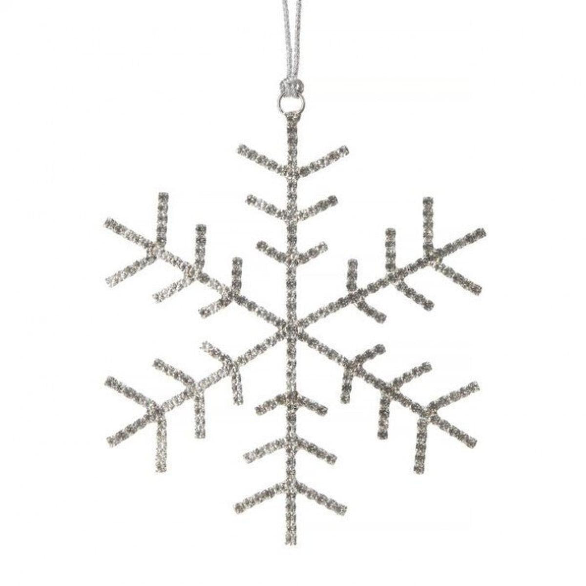 Shop For 5" Petite Jewel Snowflake Ornament: Silver at Michelle's aDOORable Creations