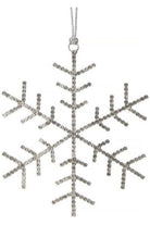 Shop For 5" Petite Jewel Snowflake Ornament: Silver at Michelle's aDOORable Creations