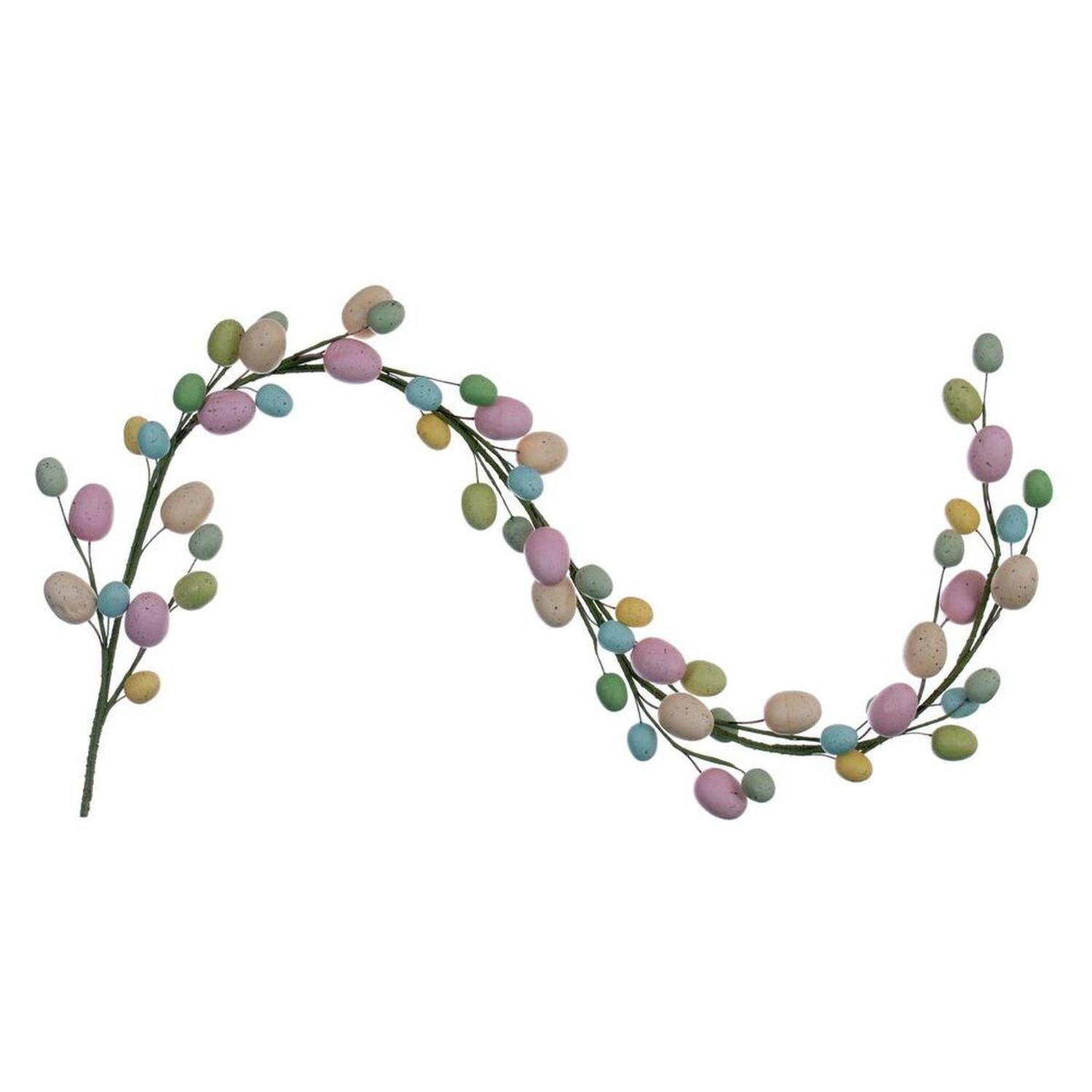 52" Artificial Pastel Easter Egg Garland