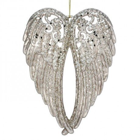 Shop For 5.5" Angel Wing Ornament: Champagne at Michelle's aDOORable Creations