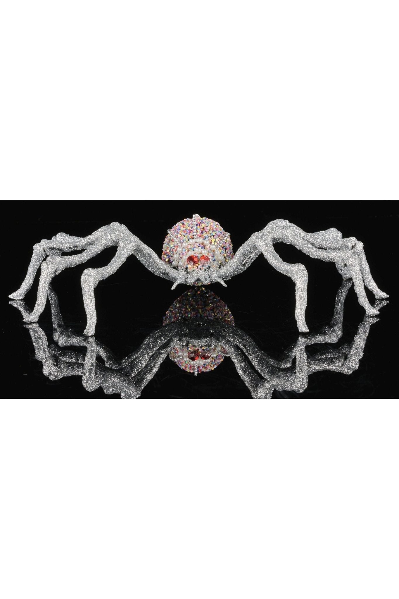 Shop For 5.75" Glitter Pearl Bead Spider HH394026