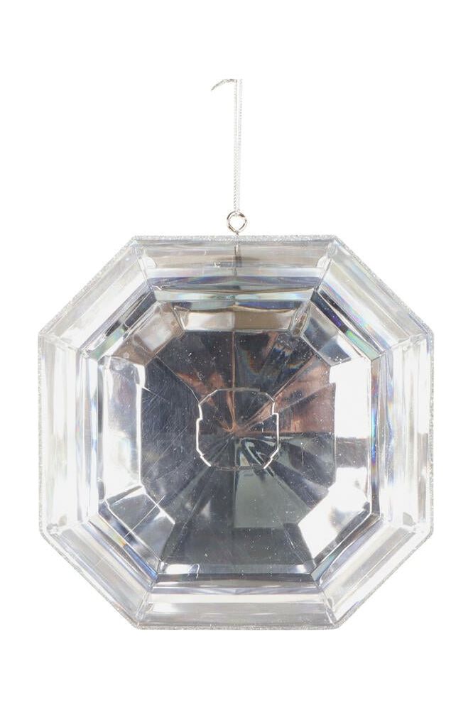 6" Acrylic Square Jewel Ornament: Clear - Michelle's aDOORable Creations - Holiday Ornaments