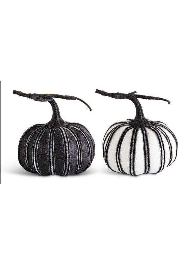 Shop For 6" Assorted White and Black Pumpkins (2 Styles) 42021A