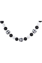 Shop For 6' Check Ball Garland: Black/White at Michelle's aDOORable Creations