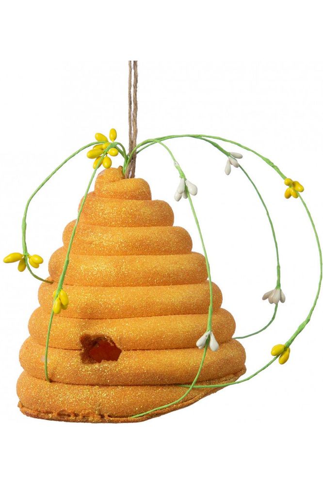 6" Foam Bee Hive Ornament - Michelle's aDOORable Creations - Holiday Ornaments
