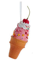 6" Foam Ice Cream Cone Ornaments - Michelle's aDOORable Creations - Holiday Ornaments