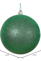 6" Green Ornament Ball: Glitter - Michelle's aDOORable Creations - Holiday Ornaments