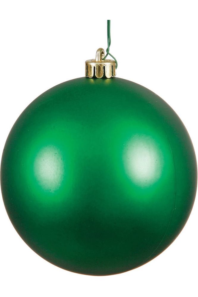 6" Green Ornament Ball: Matte - Michelle's aDOORable Creations - Holiday Ornaments