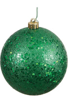 6" Green Ornament Ball: Sequin - Michelle's aDOORable Creations - Holiday Ornaments