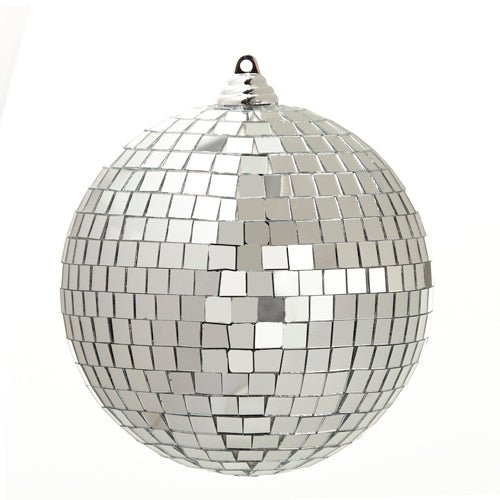 Shop For 6" Silver Disco Ball Ornament at Michelle's aDOORable Creations