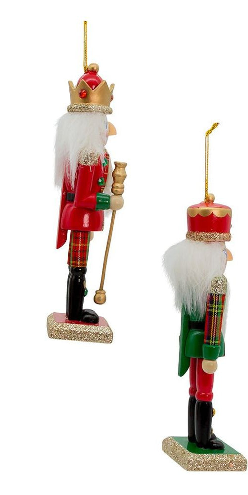 6" Traditional Plaid Nutcracker Ornaments - Michelle's aDOORable Creations - Holiday Ornaments