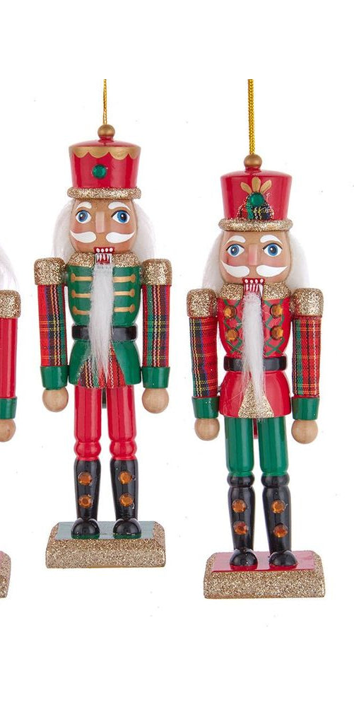 6" Traditional Plaid Nutcracker Ornaments - Michelle's aDOORable Creations - Holiday Ornaments