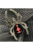 Shop For 6" Velvet Spider Clip: Black/Red at Michelle's aDOORable Creations