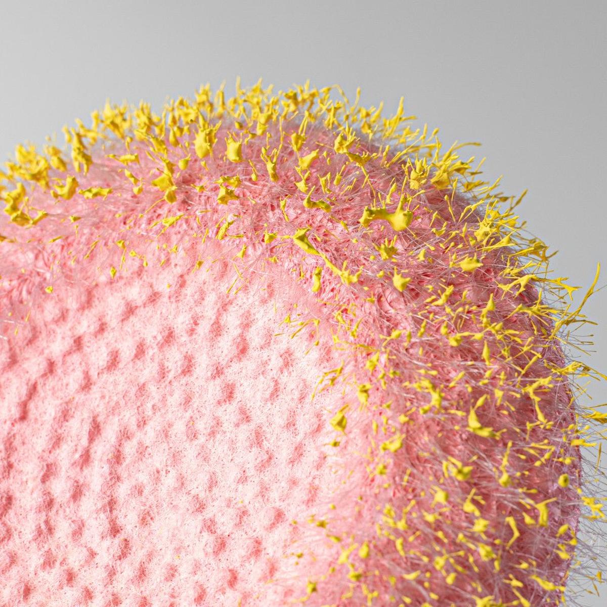 Shop For 6.25" Flower Head Center: Pink/Yellow at Michelle's aDOORable Creations