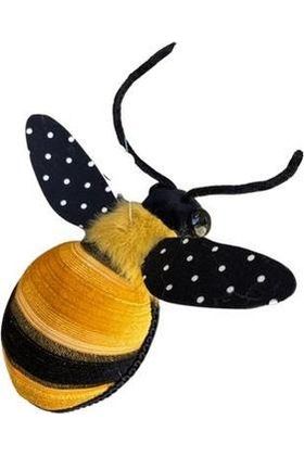 Shop For 6.25" Hanging Fabric Bumblebee at Michelle's aDOORable Creations