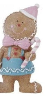 6.5" Resin Gingerbread Ornament: Pastel - Michelle's aDOORable Creations - Holiday Ornaments