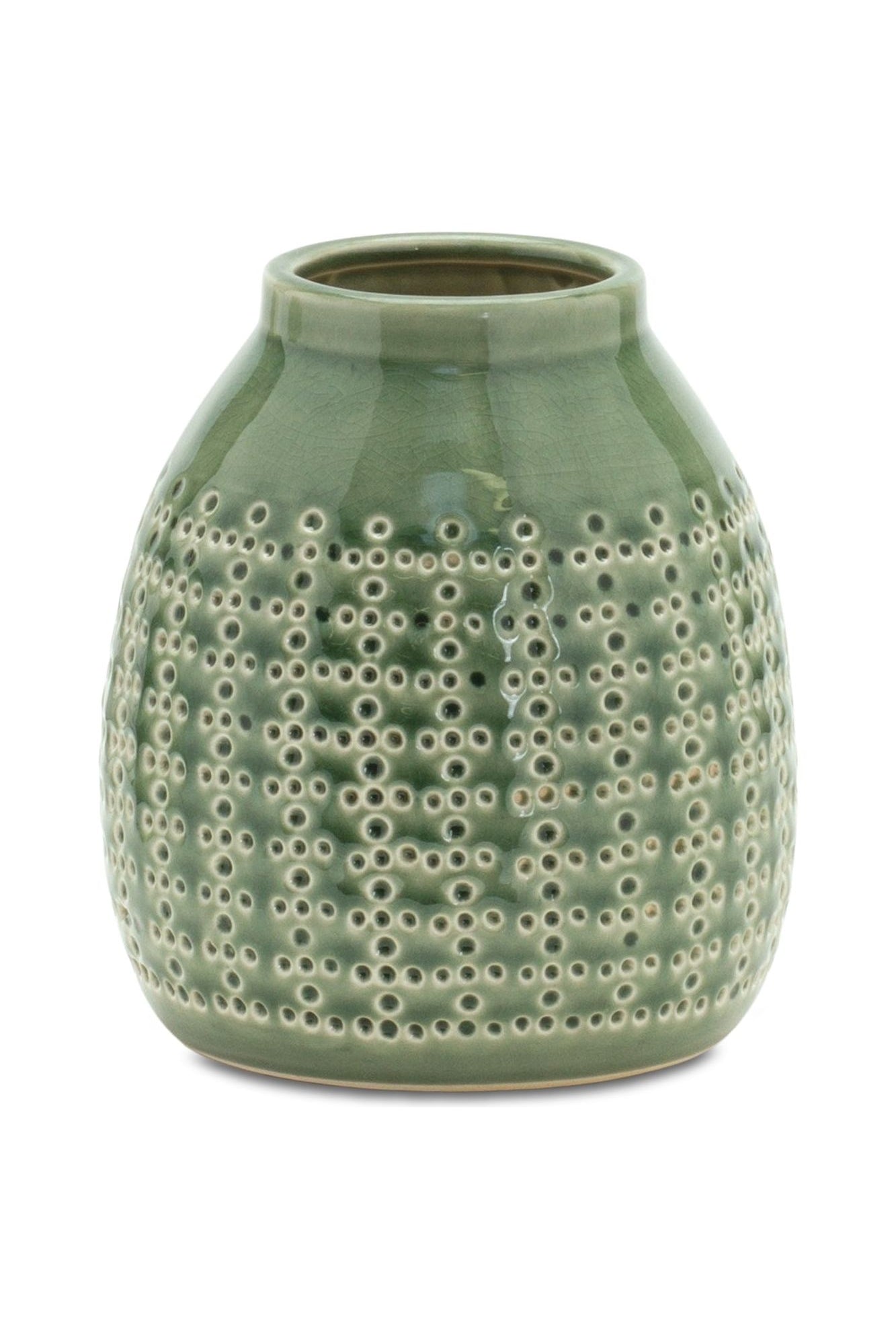 Shop For 6.5"H Green Terra Cotta Container 85242