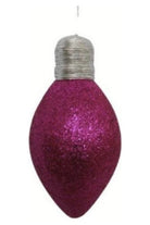 7" Glitter Lightbulb Ornament - Michelle's aDOORable Creations - Holiday Ornaments