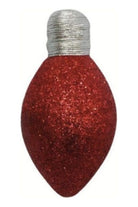 Shop For 7" Glitter Lightbulb Ornament MTX70543RED