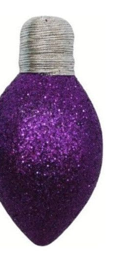 7" Glitter Lightbulb Ornament - Michelle's aDOORable Creations - Holiday Ornaments