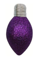 Shop For 7" Glitter Lightbulb Ornament MTX70543PURPLE