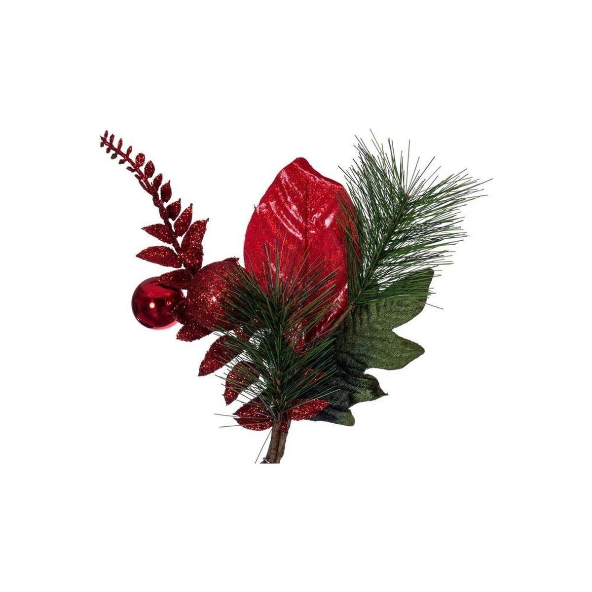 Shop For 72" Merry Red Poinsettia Decorated Garland at Michelle's aDOORable Creations