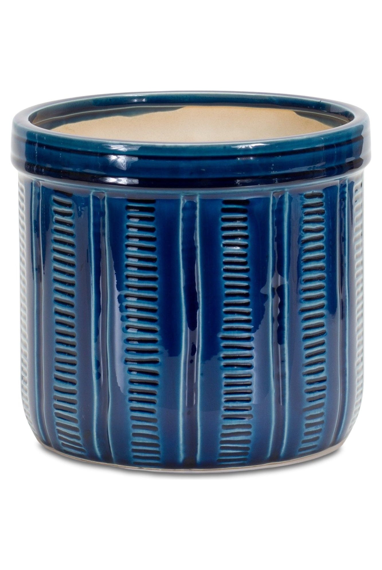 Shop For 7.25" Blue Abstract Planter Pots (Set of 3) 85261