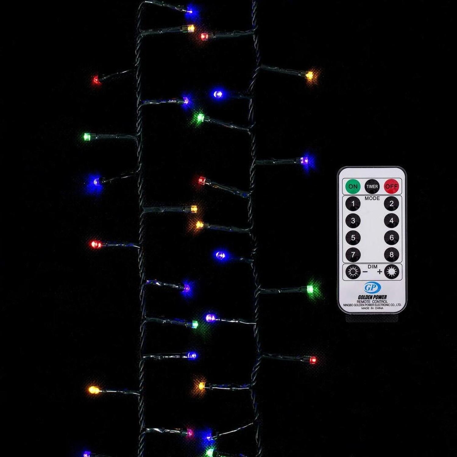 73' Green Wire Snake Lights: Mulit Color Lights