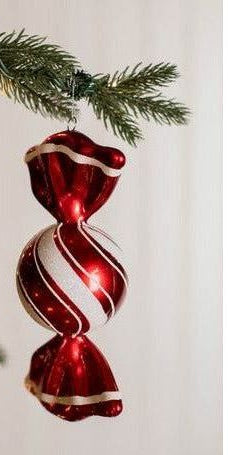 7.5" Peppermint Candy Round Twist Ornament - Michelle's aDOORable Creations - Holiday Ornaments