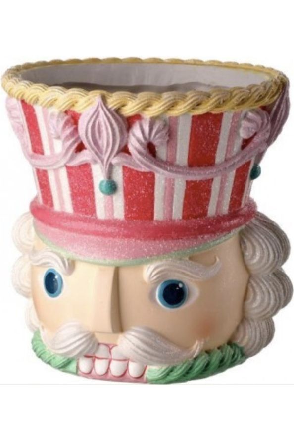 7.5" Resin Nutcracker Head Container - Michelle's aDOORable Creations - Holiday Ornaments