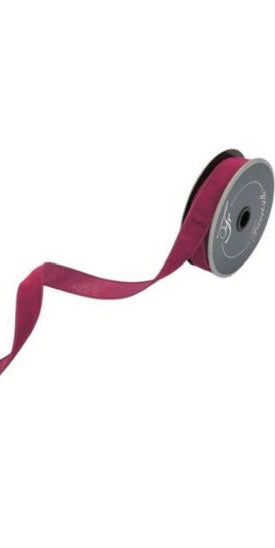 .75" Velvet Luster Ribbon: Hot Pink (10 Yards) - Michelle's aDOORable Creations - Wired Edge Ribbon