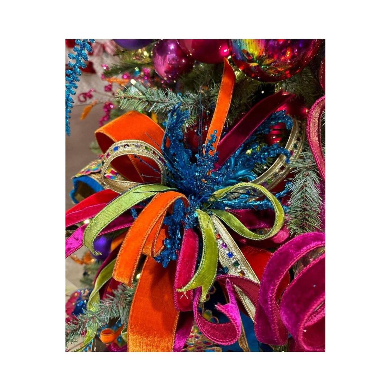 .75" Velvet Luster Ribbon: Lime Green (10 Yards)