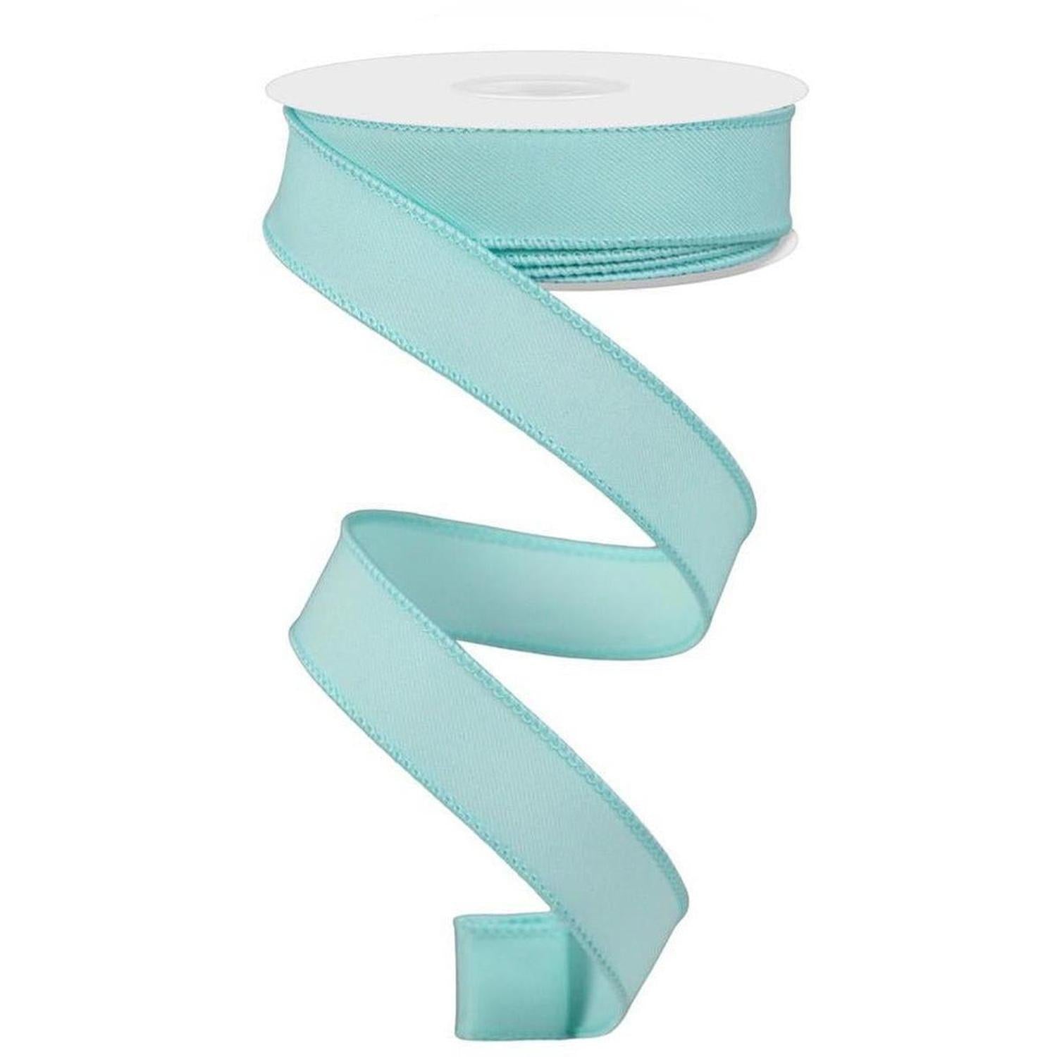 7/8" Diagonal Weave Ribbon: Ice Blue (10 Yard)