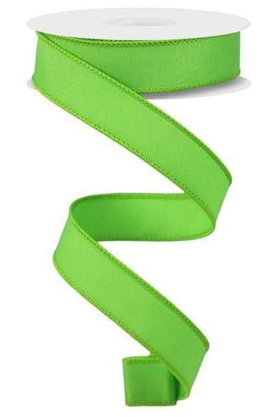 Shop For 7/8" Diagonal Weave Ribbon: Lime Green (10 Yards) at Michelle's aDOORable Creations