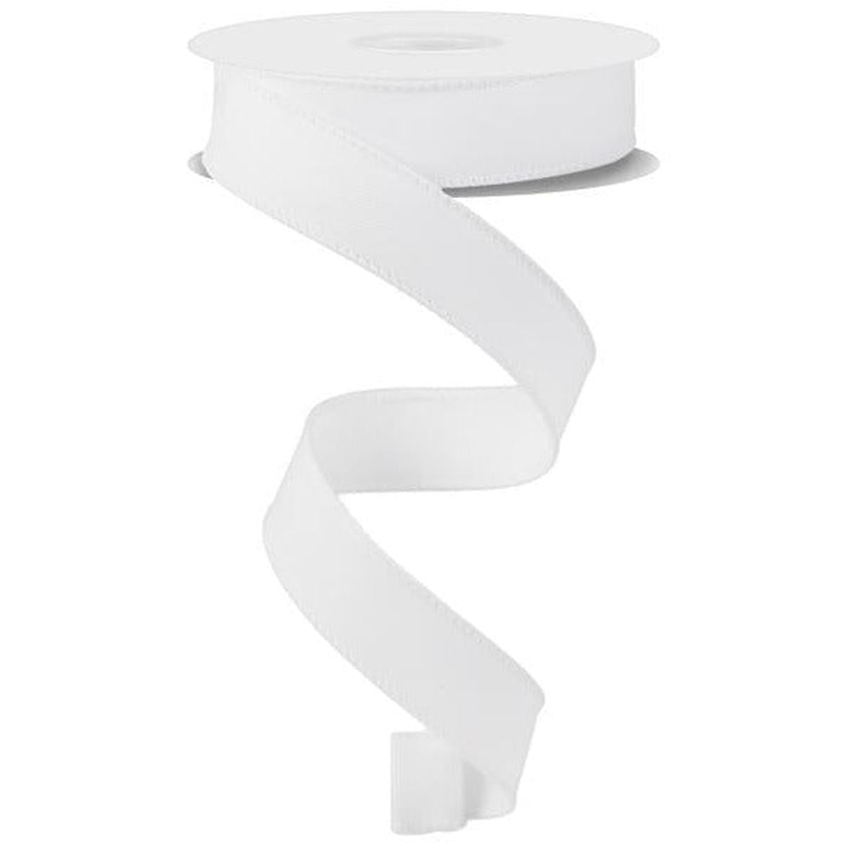 Shop For 7/8" Diagonal Weave Ribbon: White (10 Yards) at Michelle's aDOORable Creations