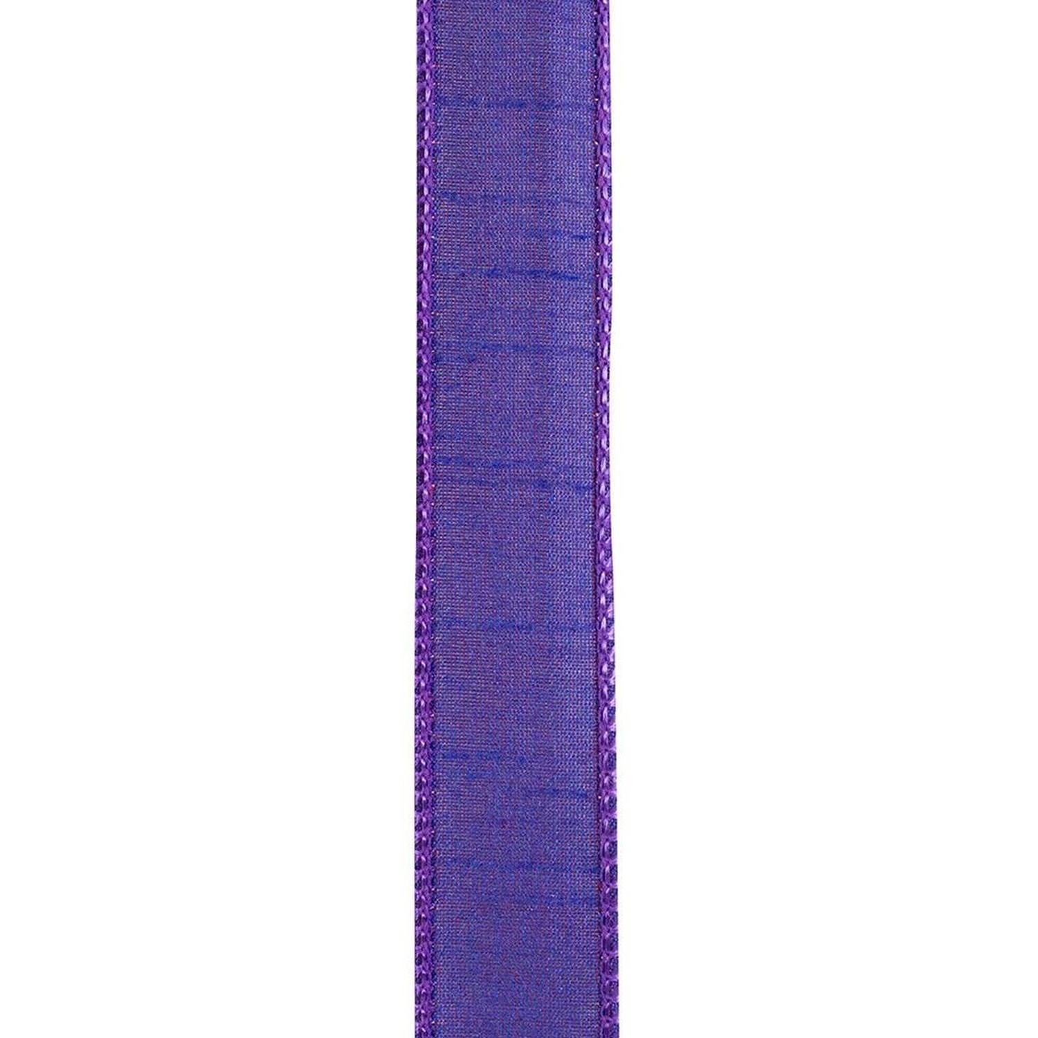 7/8" Dupioni Ribbon: Purple (10 Yards)