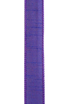 7/8" Dupioni Ribbon: Purple (10 Yards) - Michelle's aDOORable Creations - Wired Edge Ribbon